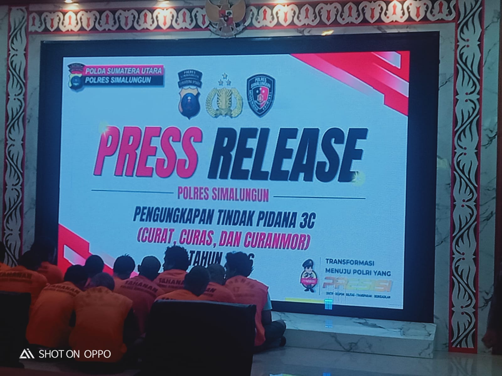Polres Simalungun adakan Pers Rilis  Ungkap Kasus di Jajaran Wilayah Hukum Polres Simalungun.