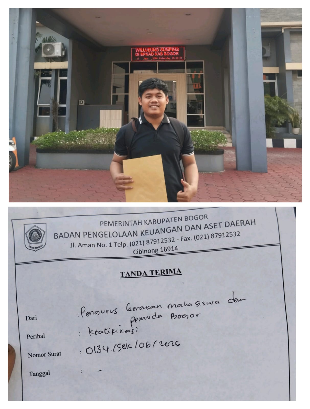 GMPB Resmi Bersurat ke BPKAD Kabupaten Bogor Terkait Dugaan Pengelolaan Aset Daerah yang Berpotensi Merugikan Keuangan Daerah