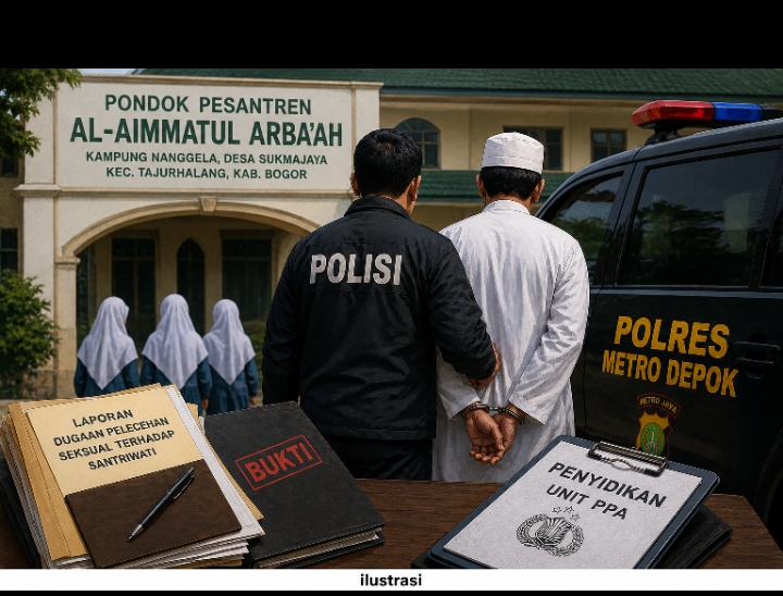 Polres Metro Depok Tetapkan Pimpinan Ponpes Al-Aimmatul Arba'ah sebagai Tersangka Dugaan Pelecehan Santriwati