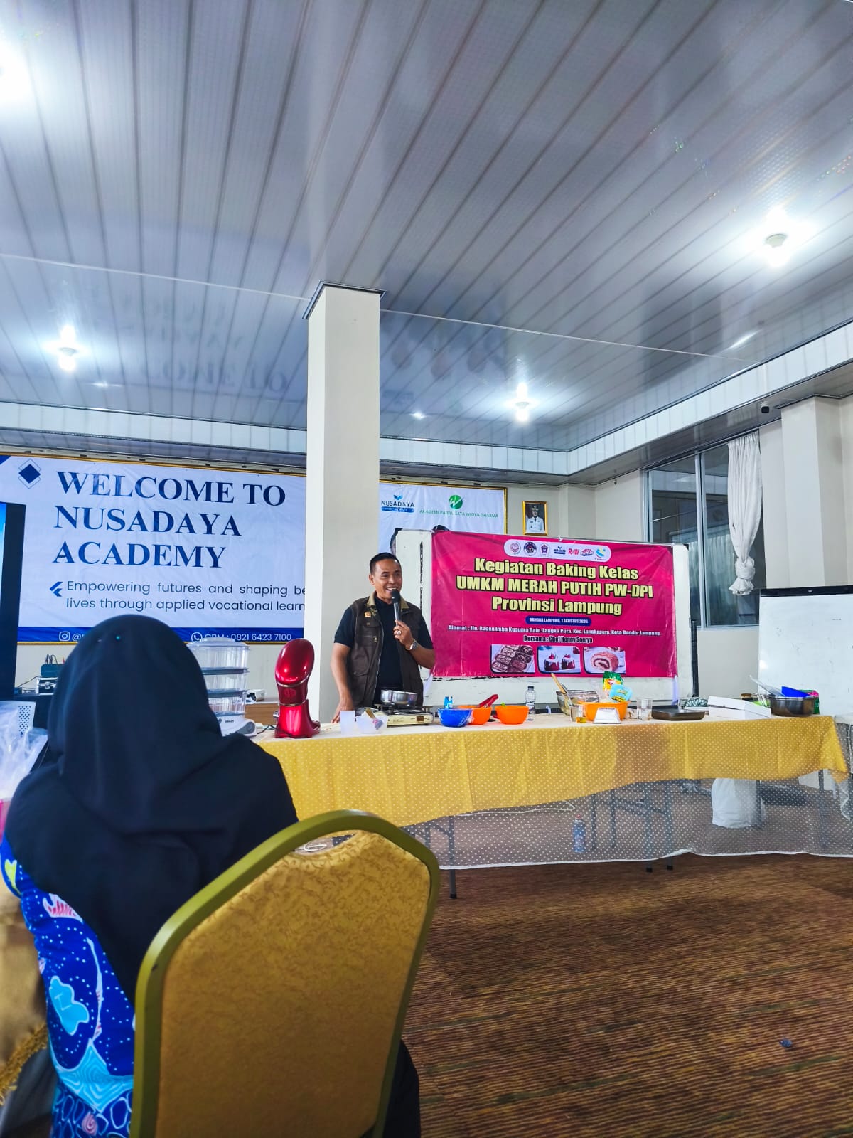 KELAS BAKING UMKM MERAH PUTIH PWDPI DIBUKA, 50 PESERTA SIAP BERKARYA DAN BERWIRAUSAHA