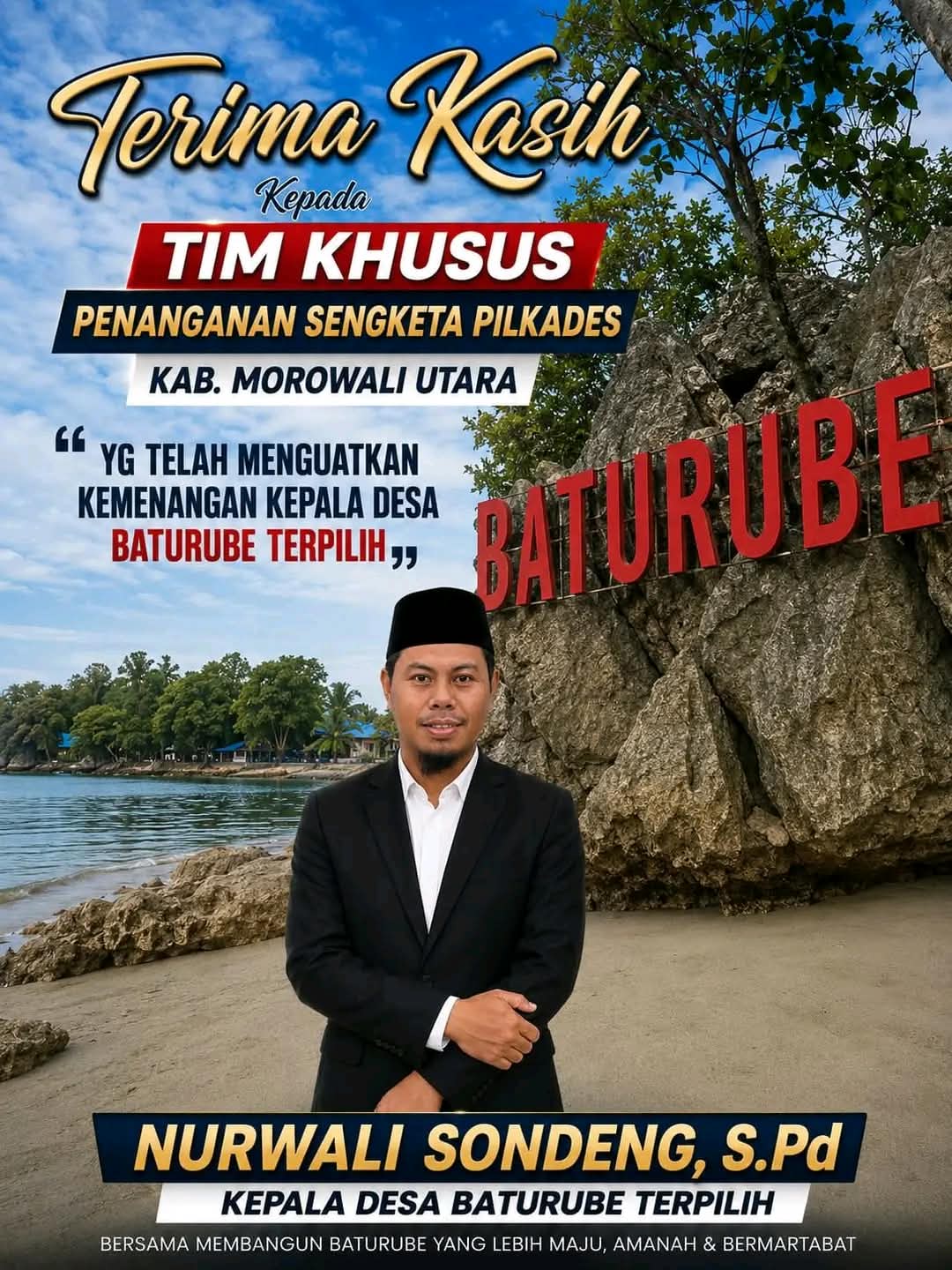 Polemik Pilkades Baturube Terjawab, Nurwali S.Pd., Ismail S.E. Tetap Ditetapkan sebagai Pemenang